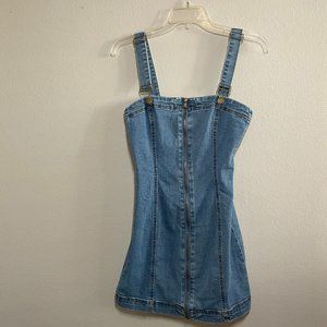 Forever21 jean zipper dress